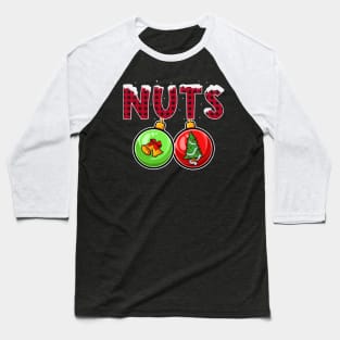 Chest Nuts Christmas Matching Couple Chestnuts Baseball T-Shirt